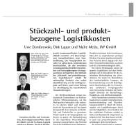 Stückzahl- und produktbezogene Logistikkosten